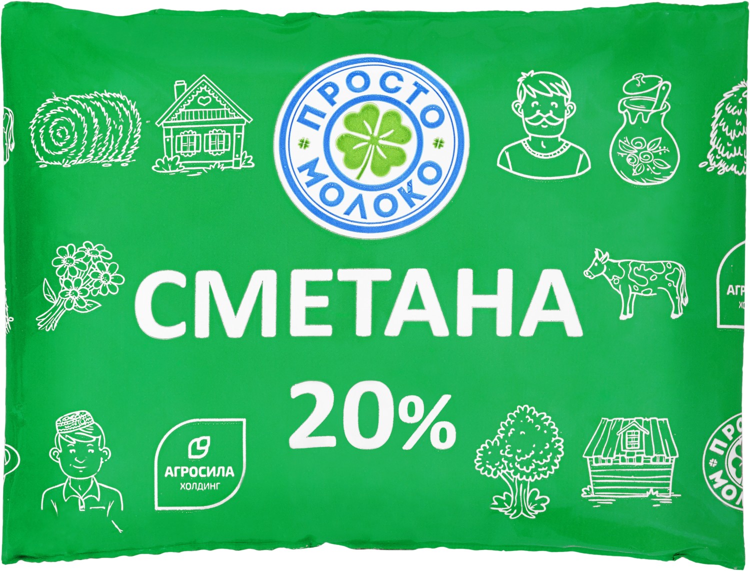 Сметана 20 % Просто Молоко 220 г